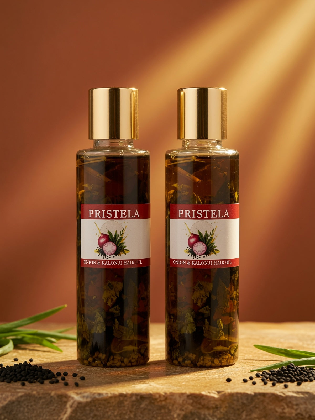 Onion & Kalonji Hair Oil (2 Pack)